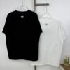 New PRADA 25SS Printed Short Sleeve T-Shirt with Metallic Back Logo