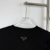 New PRADA 25SS Printed Short Sleeve T-Shirt with Metallic Back Logo