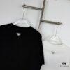 New PRADA 25SS Printed Short Sleeve T-Shirt with Metallic Back Logo