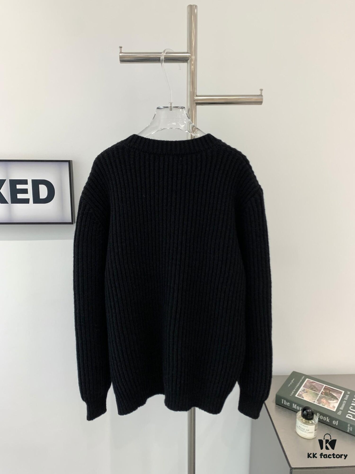 New PRADA Coarse Knit Wool Cardigan Unisex