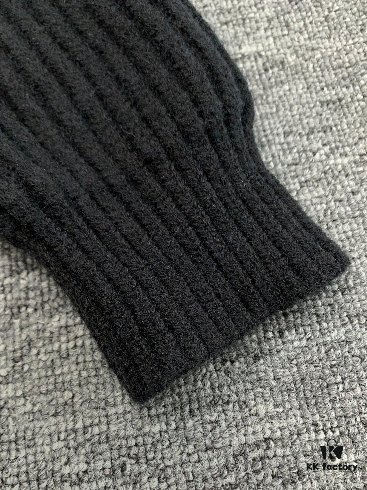 New PRADA Coarse Knit Wool Cardigan Unisex