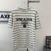 New Prada Striped Classic Logo Short Sleeve T-Shirt
