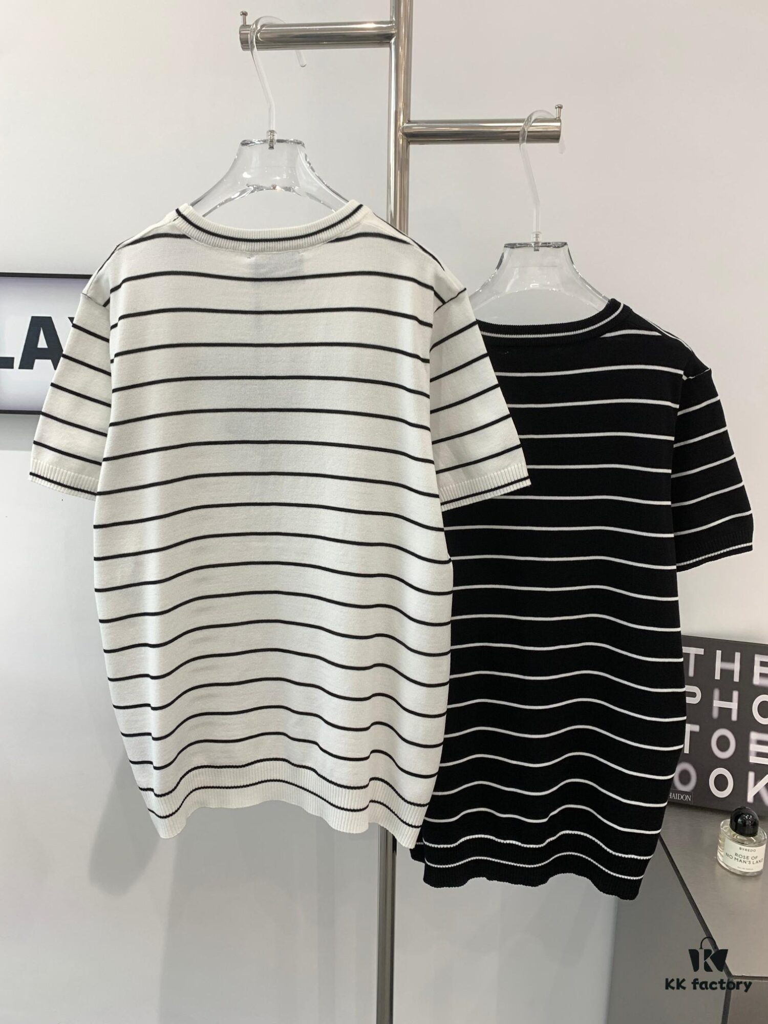 New Prada Striped Classic Logo Short Sleeve T-Shirt