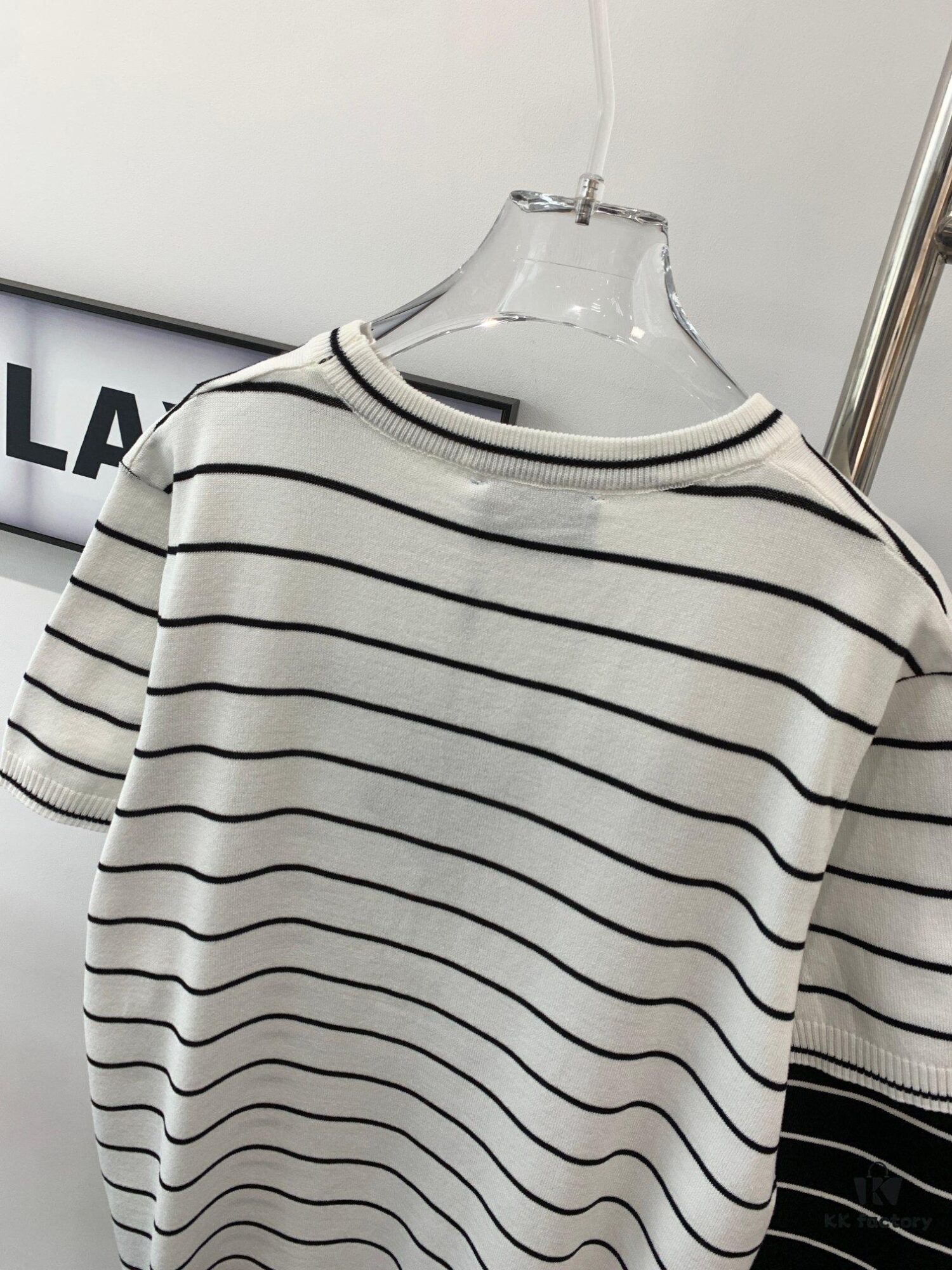 New Prada Striped Classic Logo Short Sleeve T-Shirt