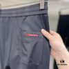 New PRADA 23SS Men's and Women's Summer Casual Pants, Ultra-Lightweight Quick-Dry Breathable Trousers