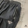 New PRADA 23SS Men's and Women's Casual Pants, Breathable Quick-Dry Long Trousers, Lightweight Ice-Silk Style Summer Pants