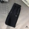 New PRADA 23SS Men's and Women's Casual Pants, Breathable Quick-Dry Long Trousers, Lightweight Ice-Silk Style Summer Pants