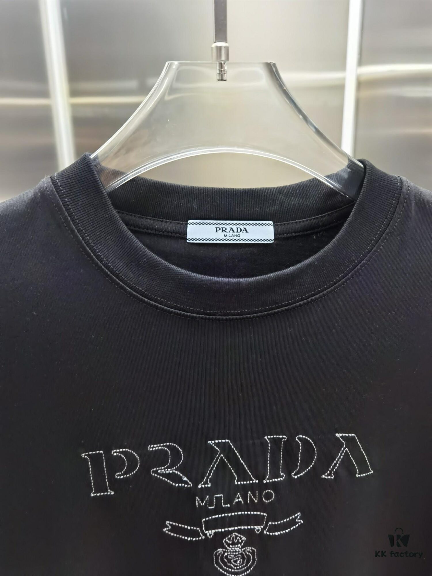 PR*DA Embroidered Premium Version Short Sleeve T-Shirt (Unisex Design)