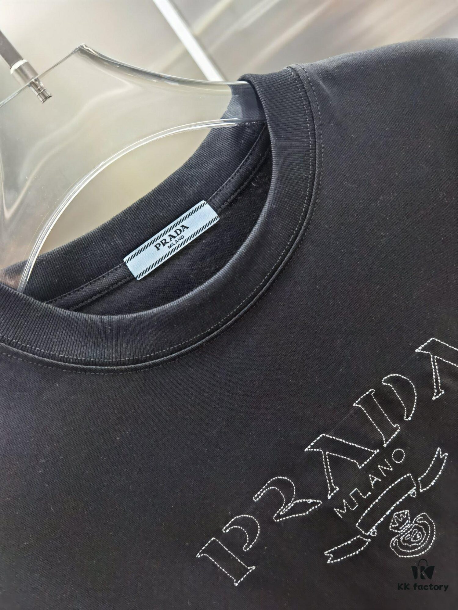 PR*DA Embroidered Premium Version Short Sleeve T-Shirt (Unisex Design)