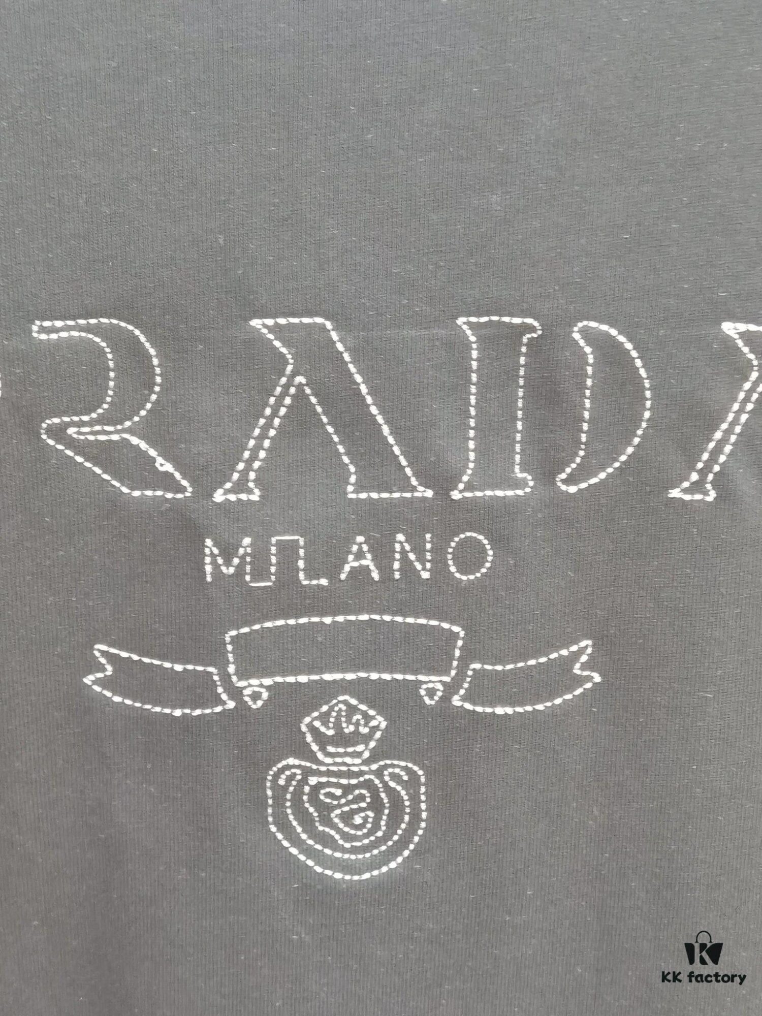 PR*DA Embroidered Premium Version Short Sleeve T-Shirt (Unisex Design)