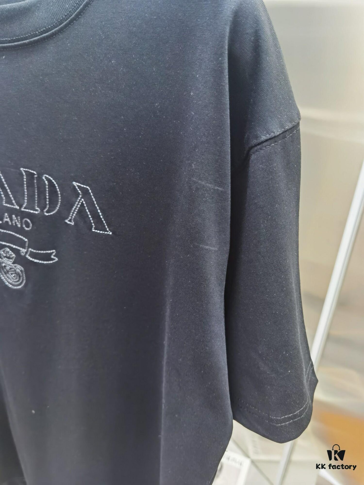 PR*DA Embroidered Premium Version Short Sleeve T-Shirt (Unisex Design)