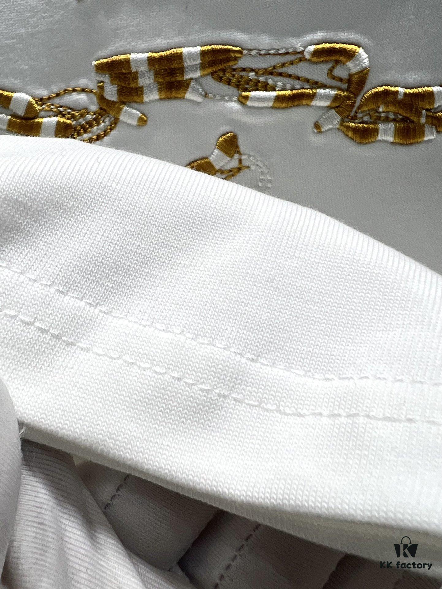 PRADA* Prada Jacquard Embroidery Large Logo Short Sleeve T-Shirt