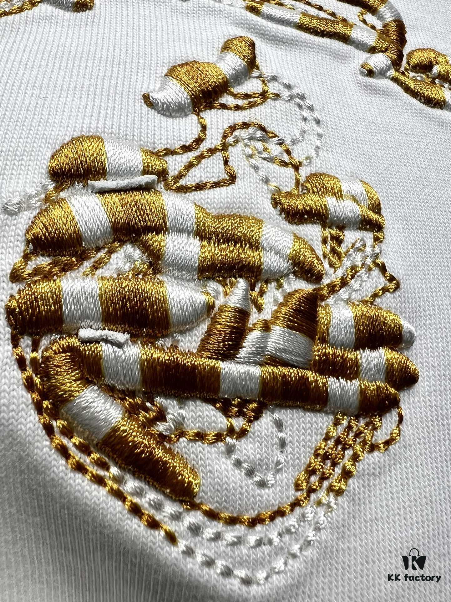 PRADA* Prada Jacquard Embroidery Large Logo Short Sleeve T-Shirt