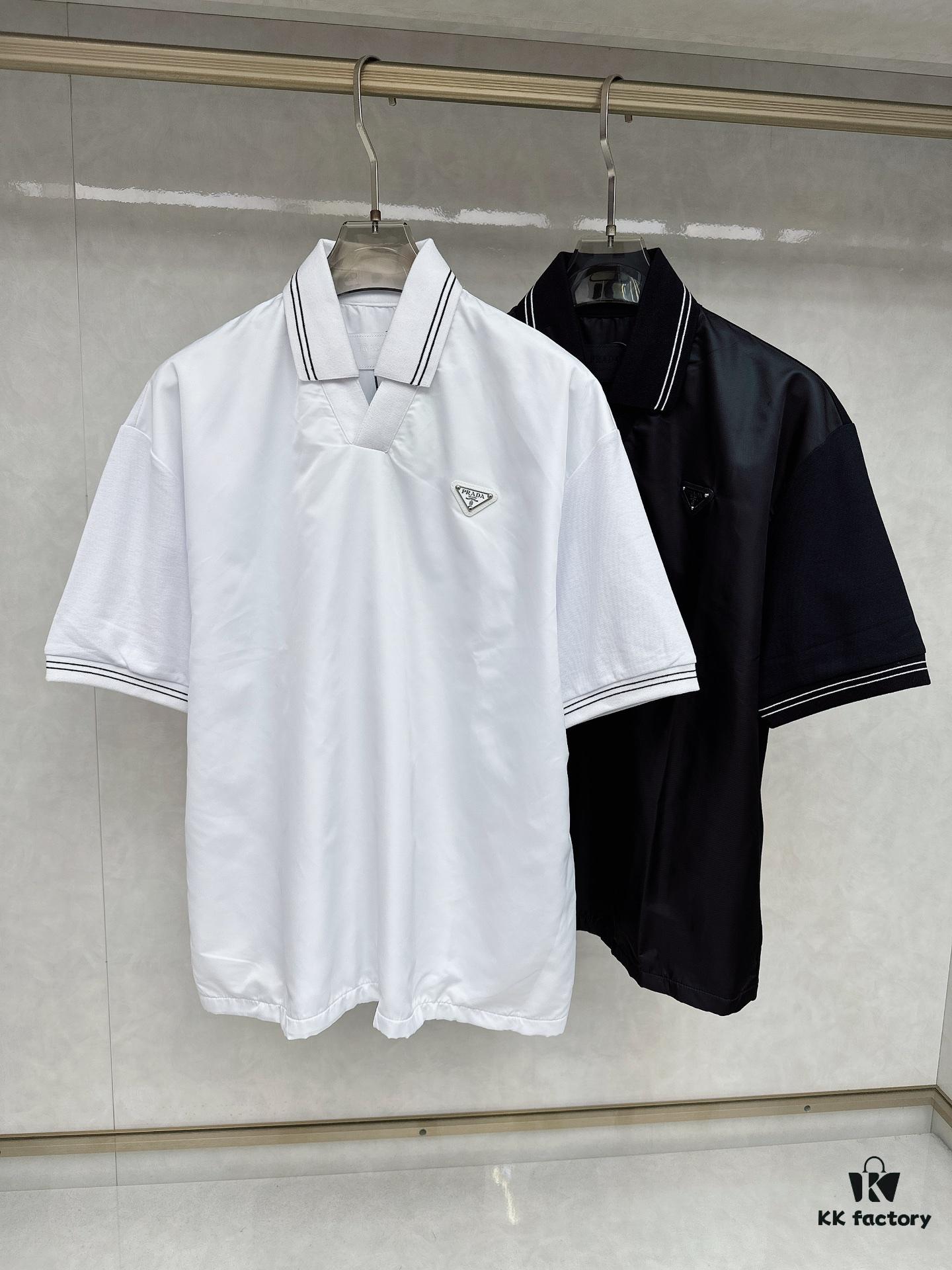 Prada Top Quality Original Single Double-Breasted Lapel Shirt