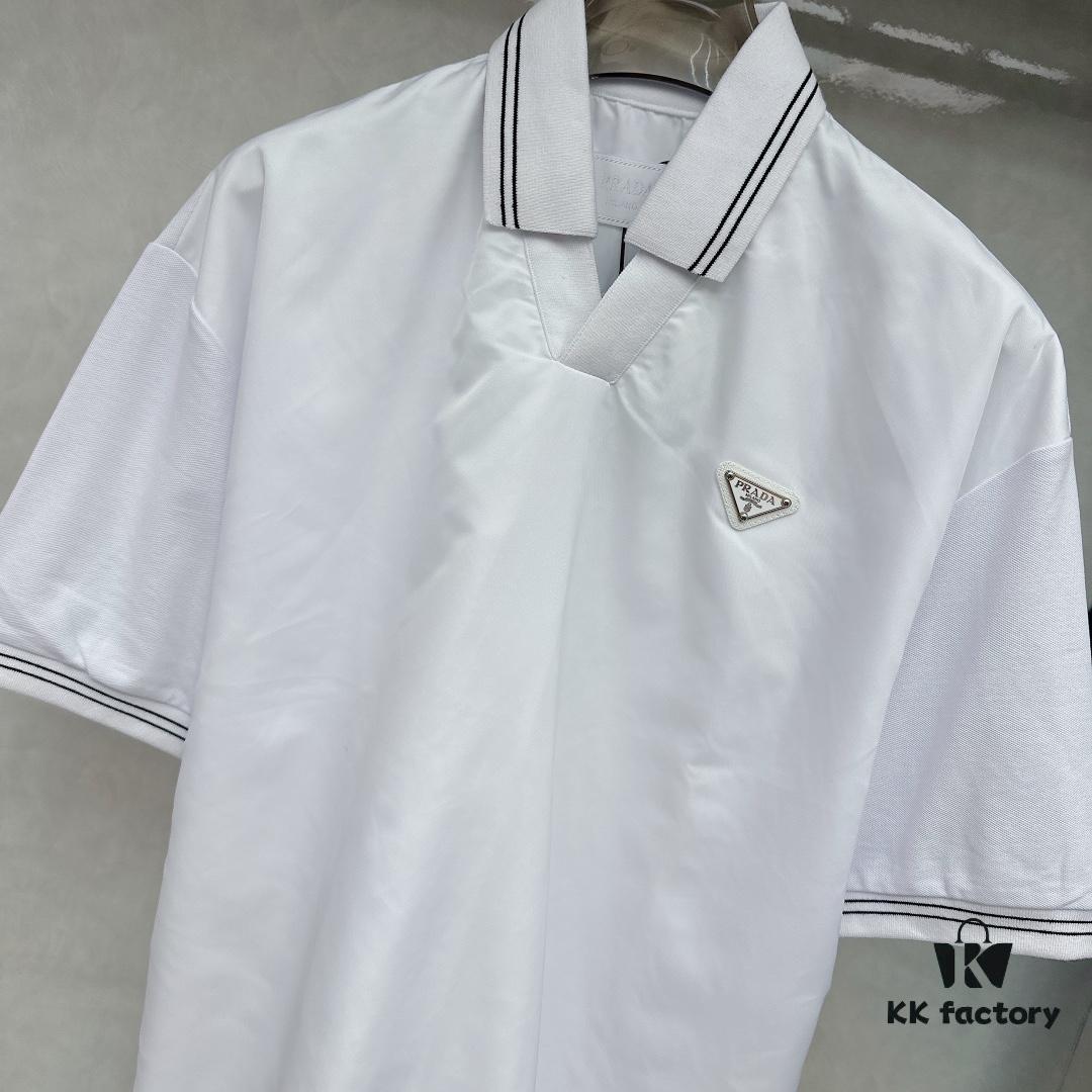 Prada Top Quality Original Single Double-Breasted Lapel Shirt