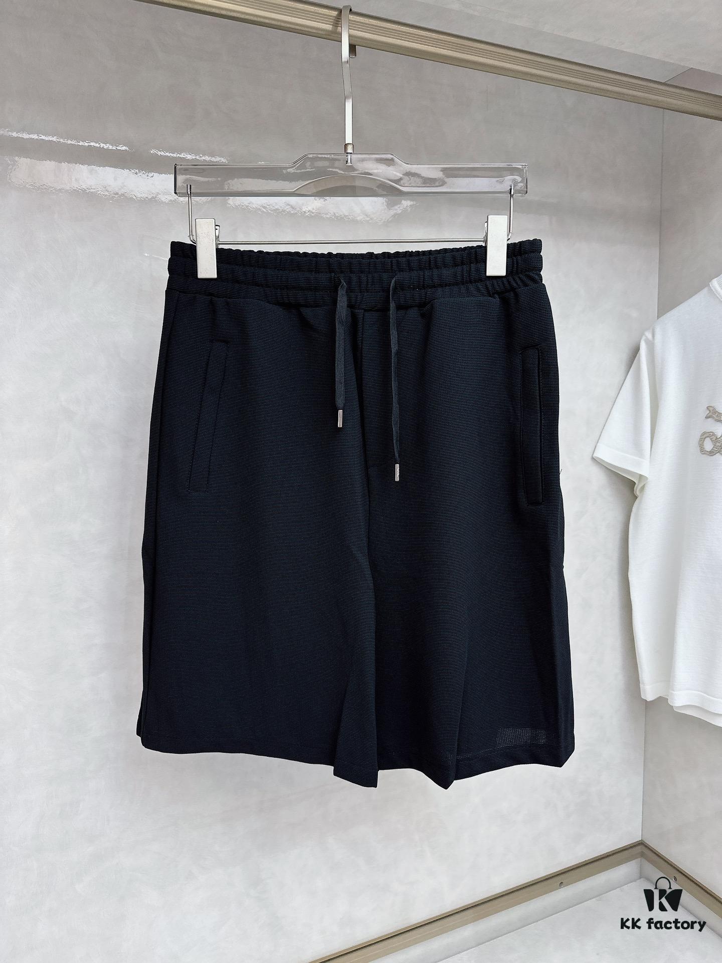PRADA Waffle-Knit Zipper Shorts