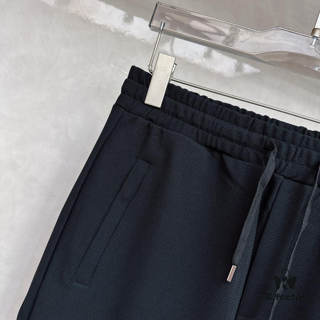 PRADA Waffle-Knit Zipper Shorts