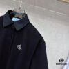 Prada Embroidered Collar Polo Shirt