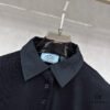 Prada Embroidered Collar Polo Shirt