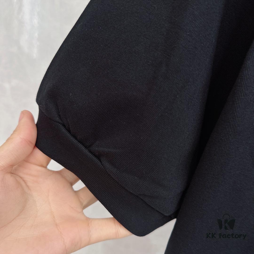 Prada Embroidered Collar Polo Shirt