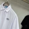 Prada Embroidered Collar Polo Shirt