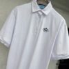 Prada Embroidered Collar Polo Shirt