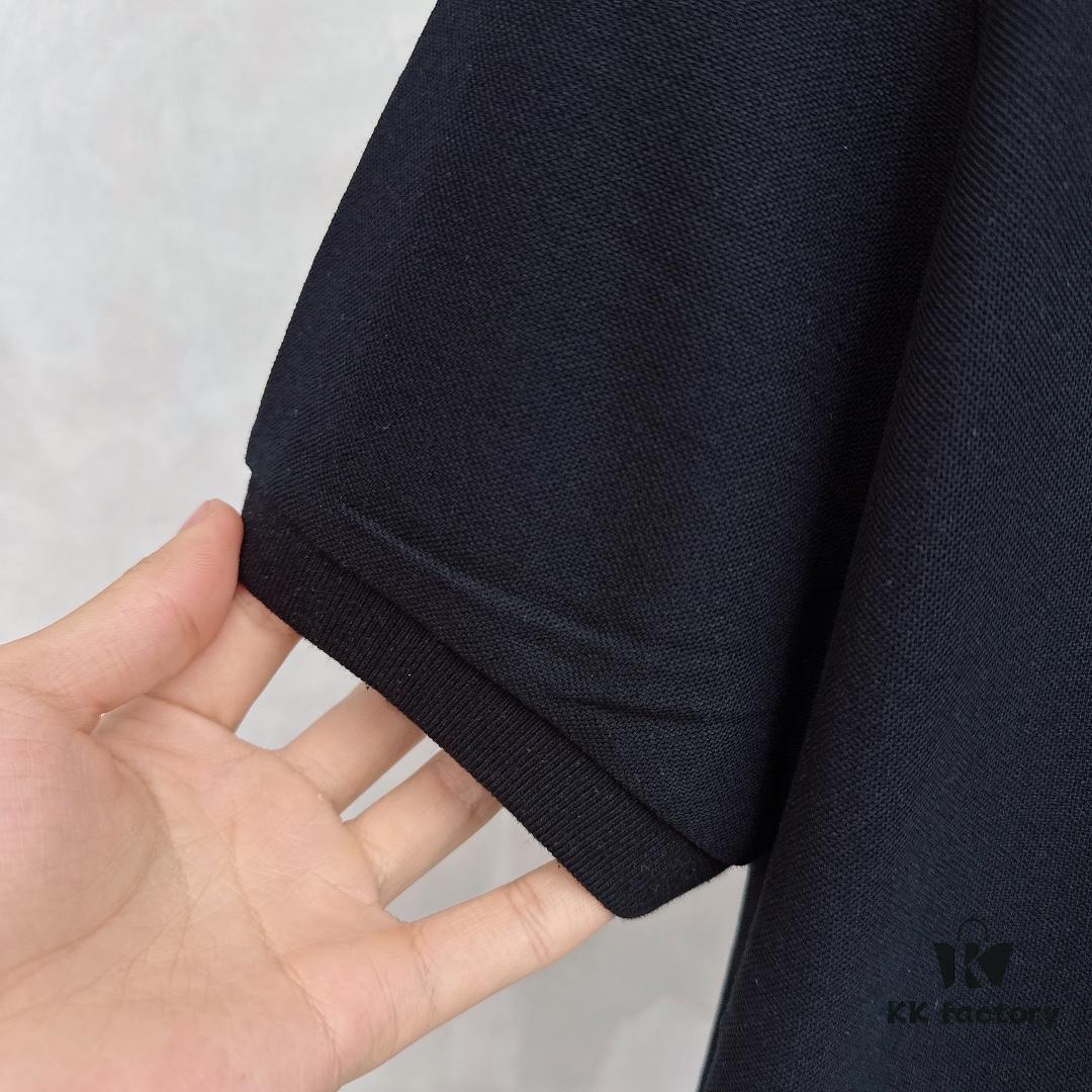 PRADA Original Design Premium Polo Shirt with Pocket Steel Logo