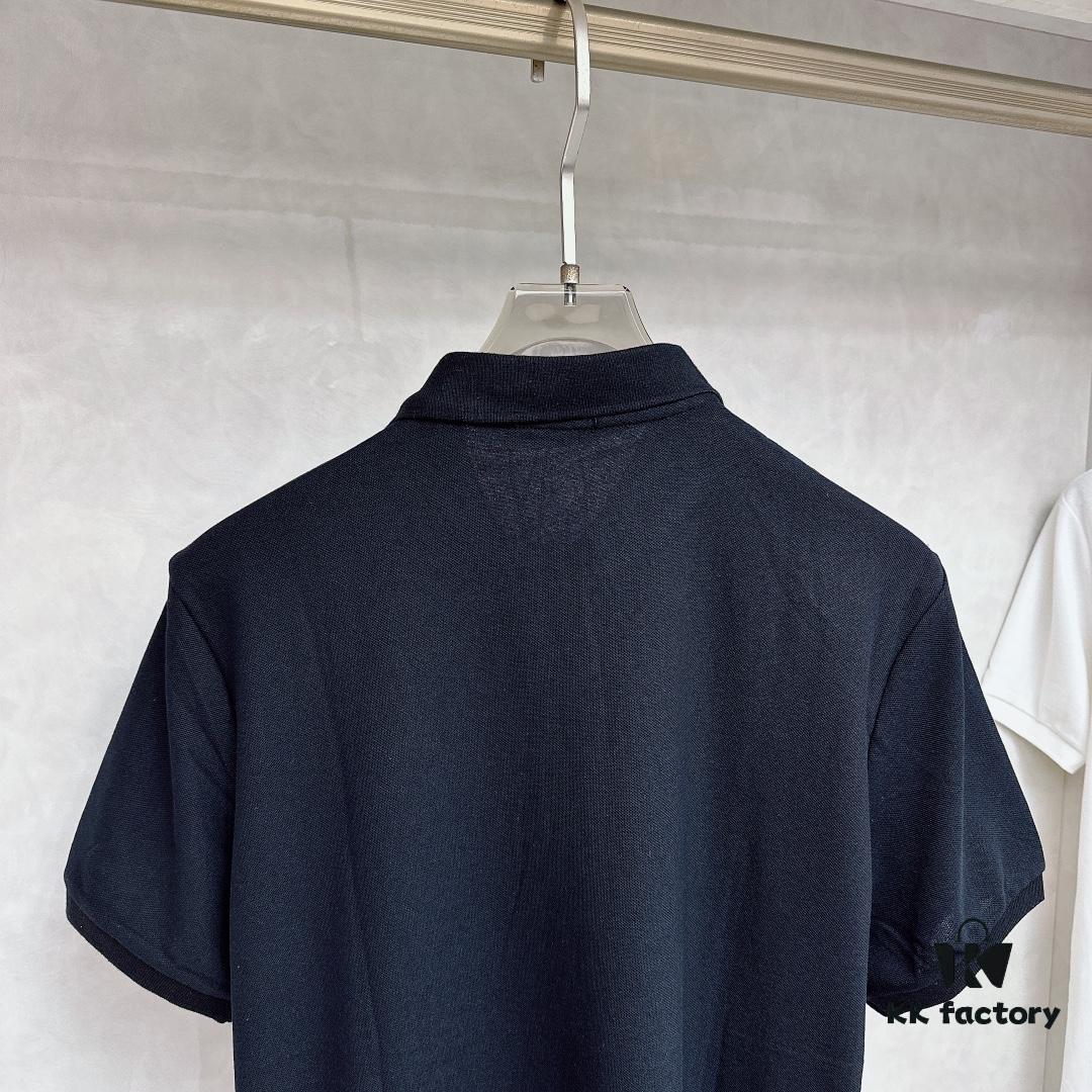 PRADA Original Design Premium Polo Shirt with Pocket Steel Logo