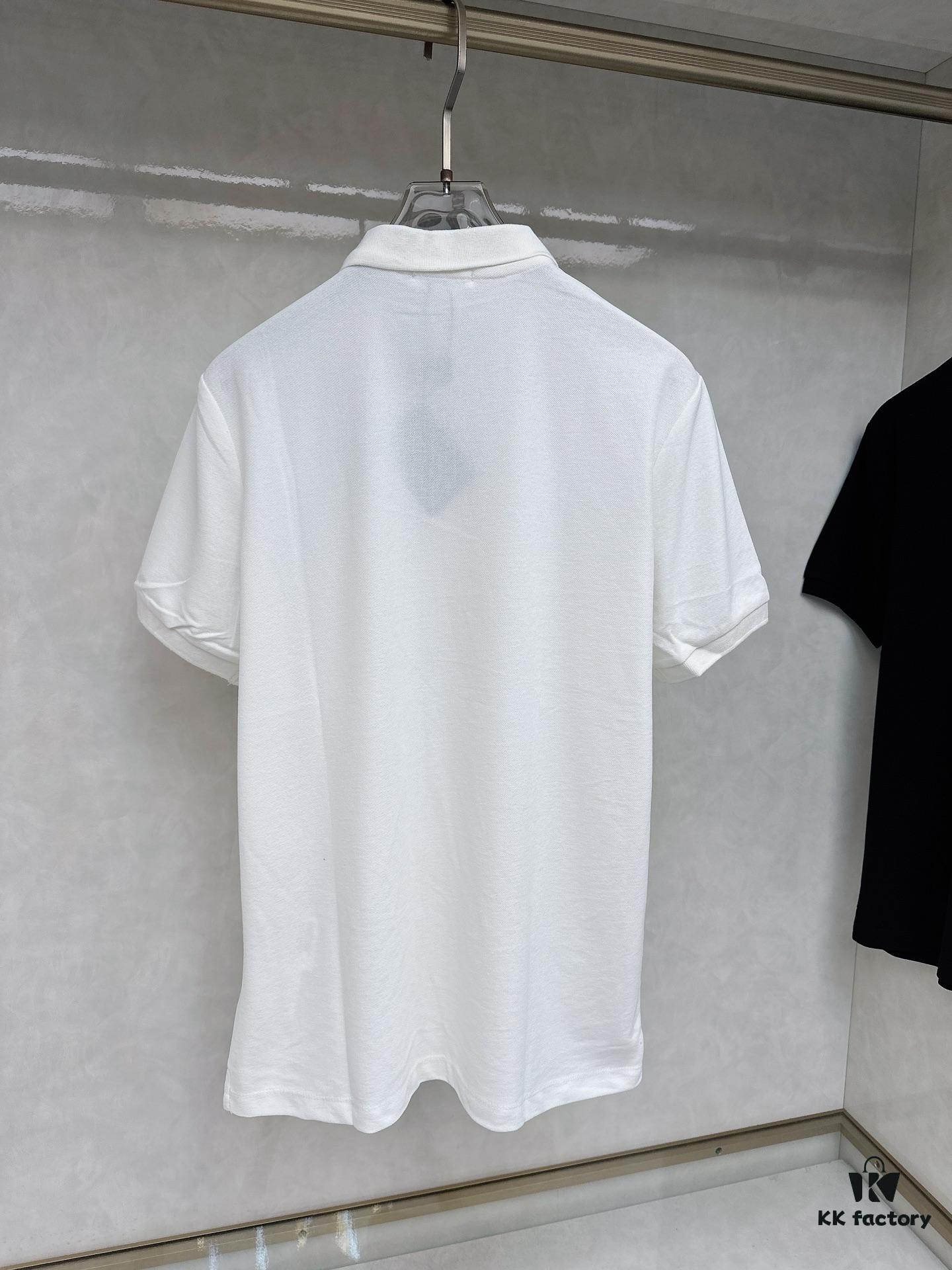 PRADA Original Design Premium Polo Shirt with Pocket Steel Logo