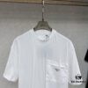 Prada Prada Front Zipper Pocket Short Sleeve T-Shirt