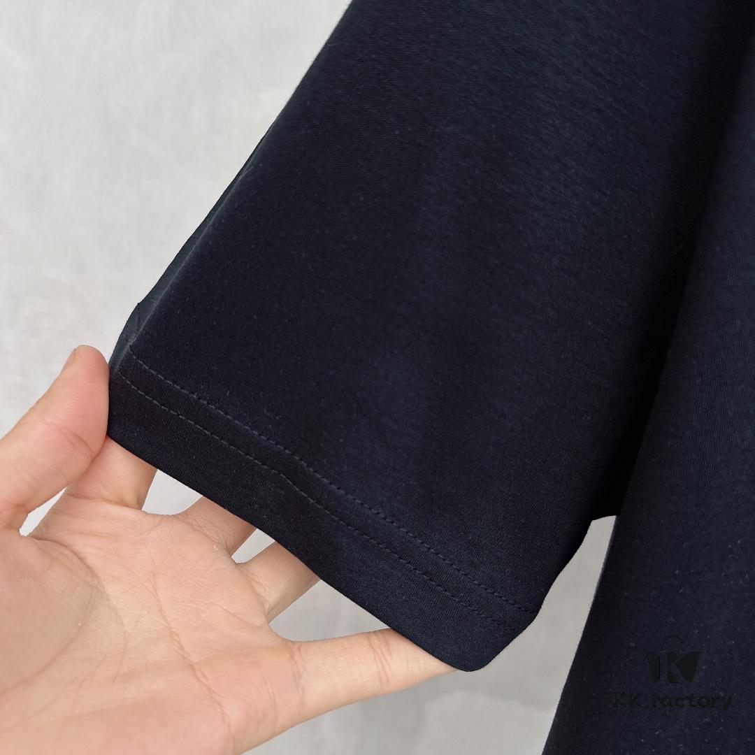 Prada Triangle Logo Zipper Pocket Polo Shirt