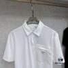 Prada Triangle Logo Zipper Pocket Polo Shirt