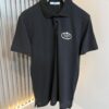 Prad* P*da 2025 Spring and Summer New Arrival Classic Short-Sleeve Polo Shirt Made from 100% Imported Premium Piqué Cotton with Embroidered Chest Logo