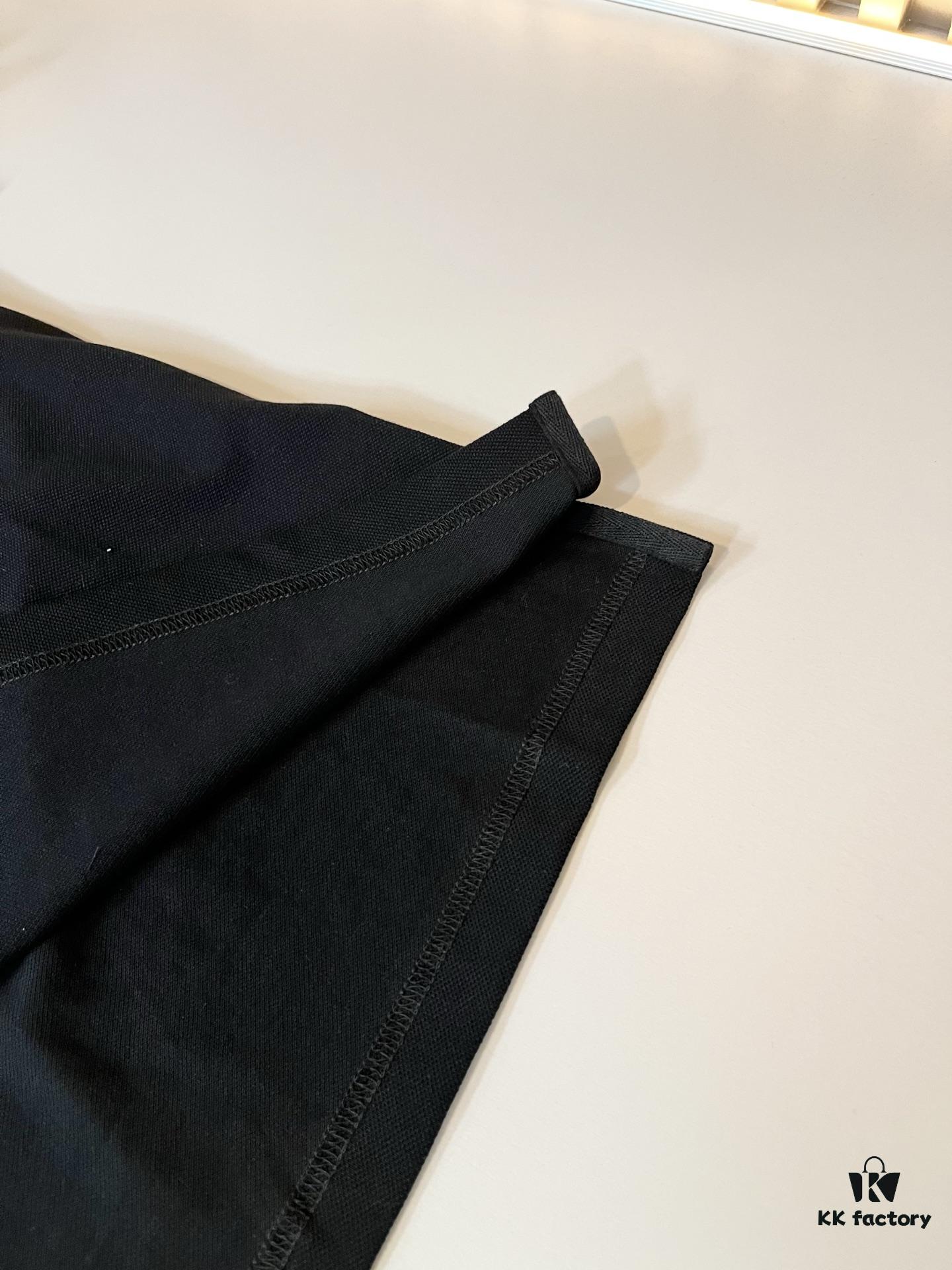 Prad* P*da 2025 Spring and Summer New Arrival Classic Short-Sleeve Polo Shirt Made from 100% Imported Premium Piqué Cotton with Embroidered Chest Logo