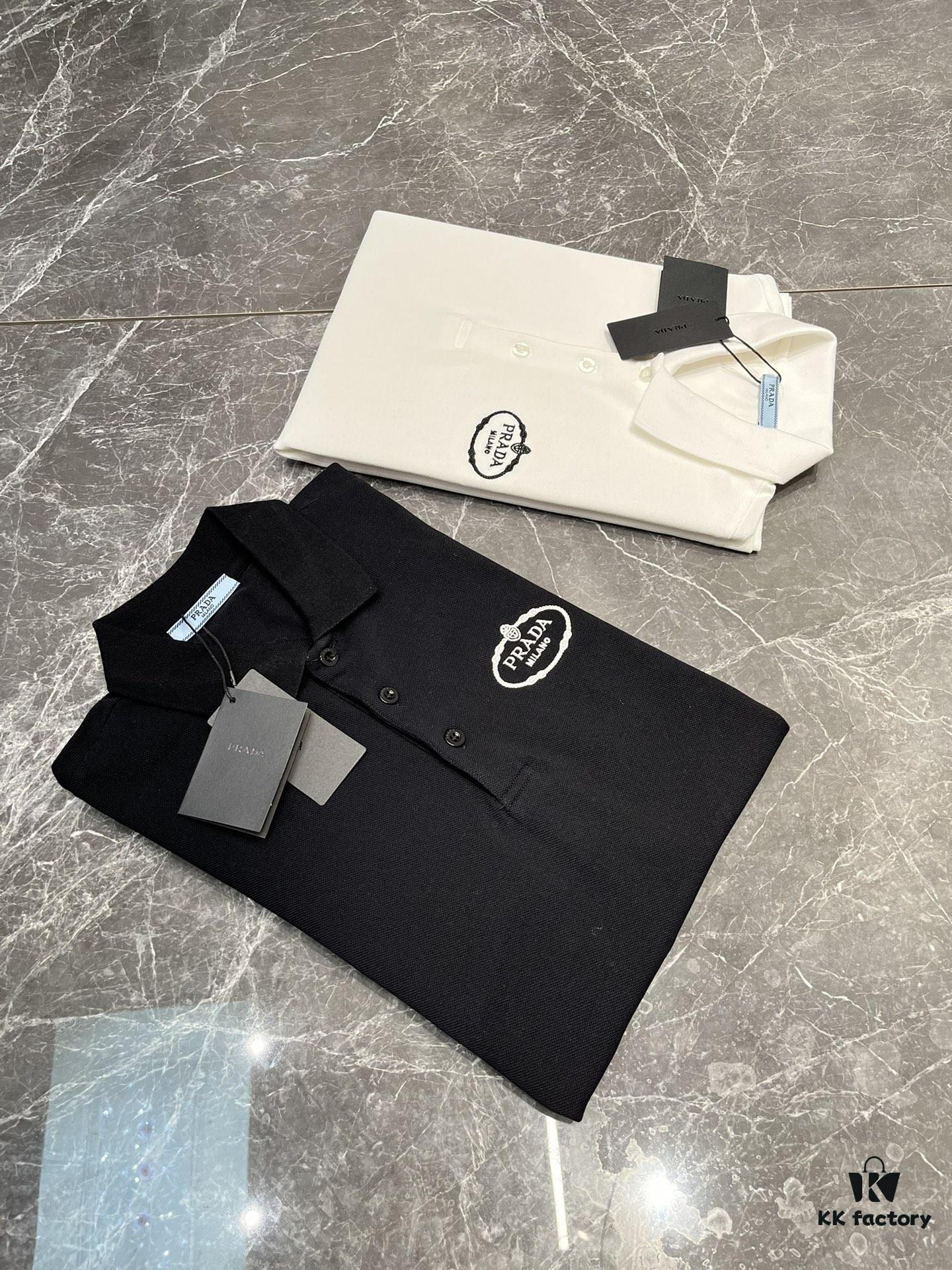 PRADA 2025S New Arrival Recommended Classic Embroidered Polo Shirt
