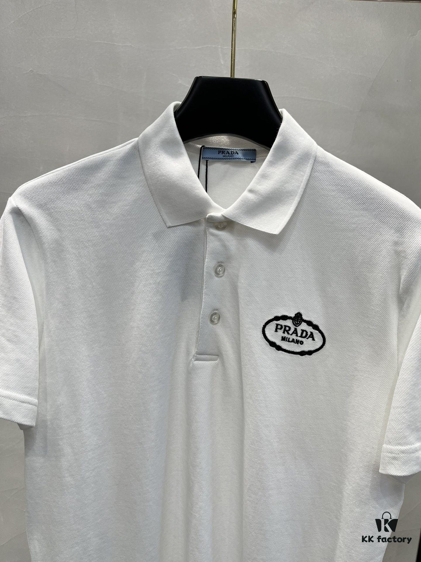 PRADA 2025S New Arrival Recommended Classic Embroidered Polo Shirt