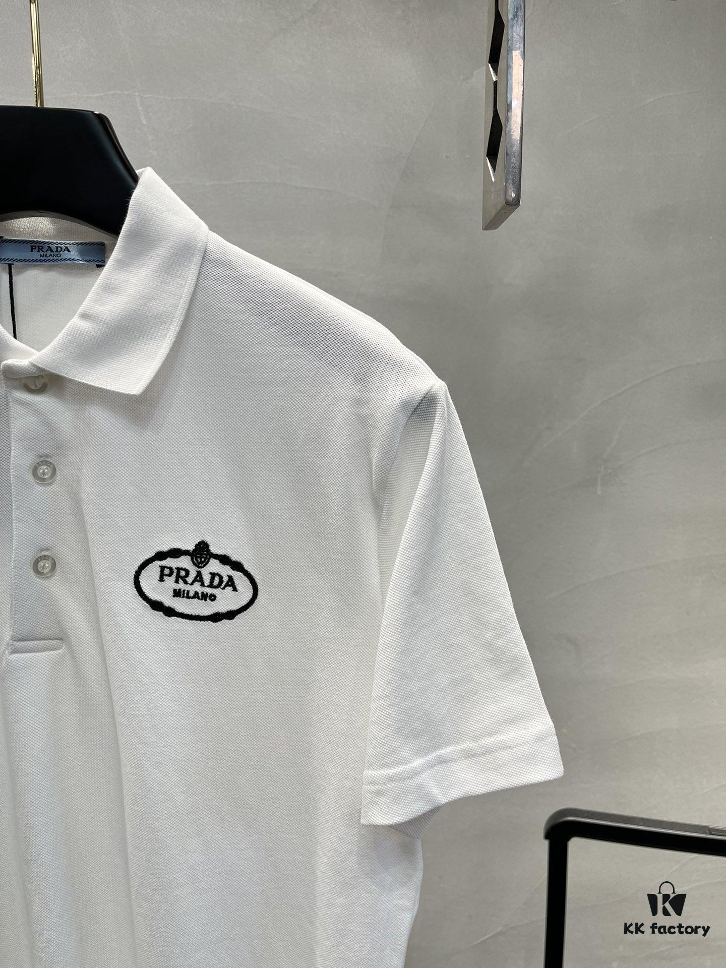 PRADA 2025S New Arrival Recommended Classic Embroidered Polo Shirt