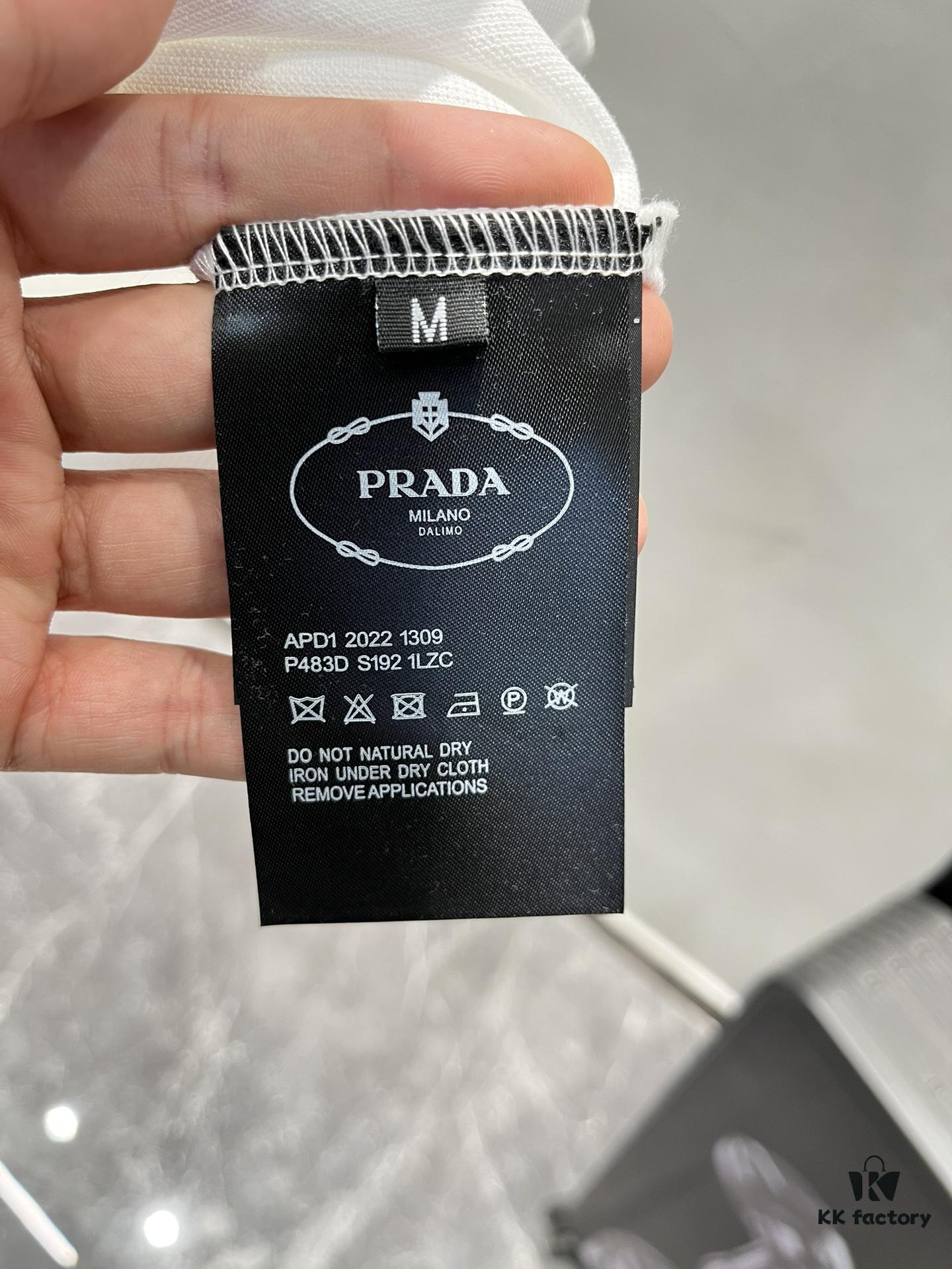 PRADA 2025S New Arrival Recommended Classic Embroidered Polo Shirt