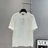PRADA New Arrival Unisex T-Shirt 25S – Official Website Launch, 3D Embroidered Logo Design with Classic Leather Triangle Badge, Premium 40-Single 260g Cotton Fabric, Breathable and Comfortable, Essential Wardrobe Piece for Layering or Wearing Alone