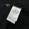 PRADA New Arrival Unisex T-Shirt 25S – Official Website Launch, 3D Embroidered Logo Design with Classic Leather Triangle Badge, Premium 40-Single 260g Cotton Fabric, Breathable and Comfortable, Essential Wardrobe Piece for Layering or Wearing Alone