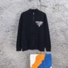 Prada Jacquard Letter Knit Sweater Coat Y077