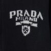 Prada Jacquard Letter Knit Sweater Coat Y077