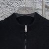 Prada Jacquard Letter Knit Sweater Coat Y077