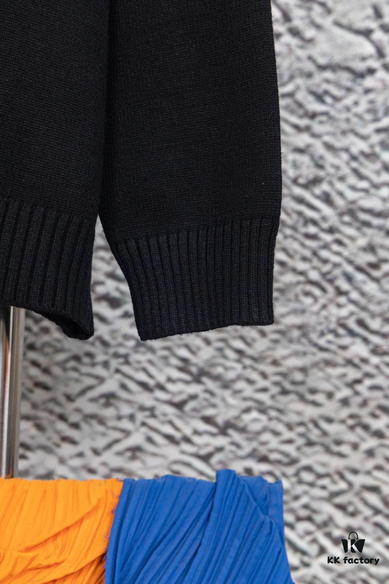 Prada Jacquard Letter Knit Sweater Coat Y077