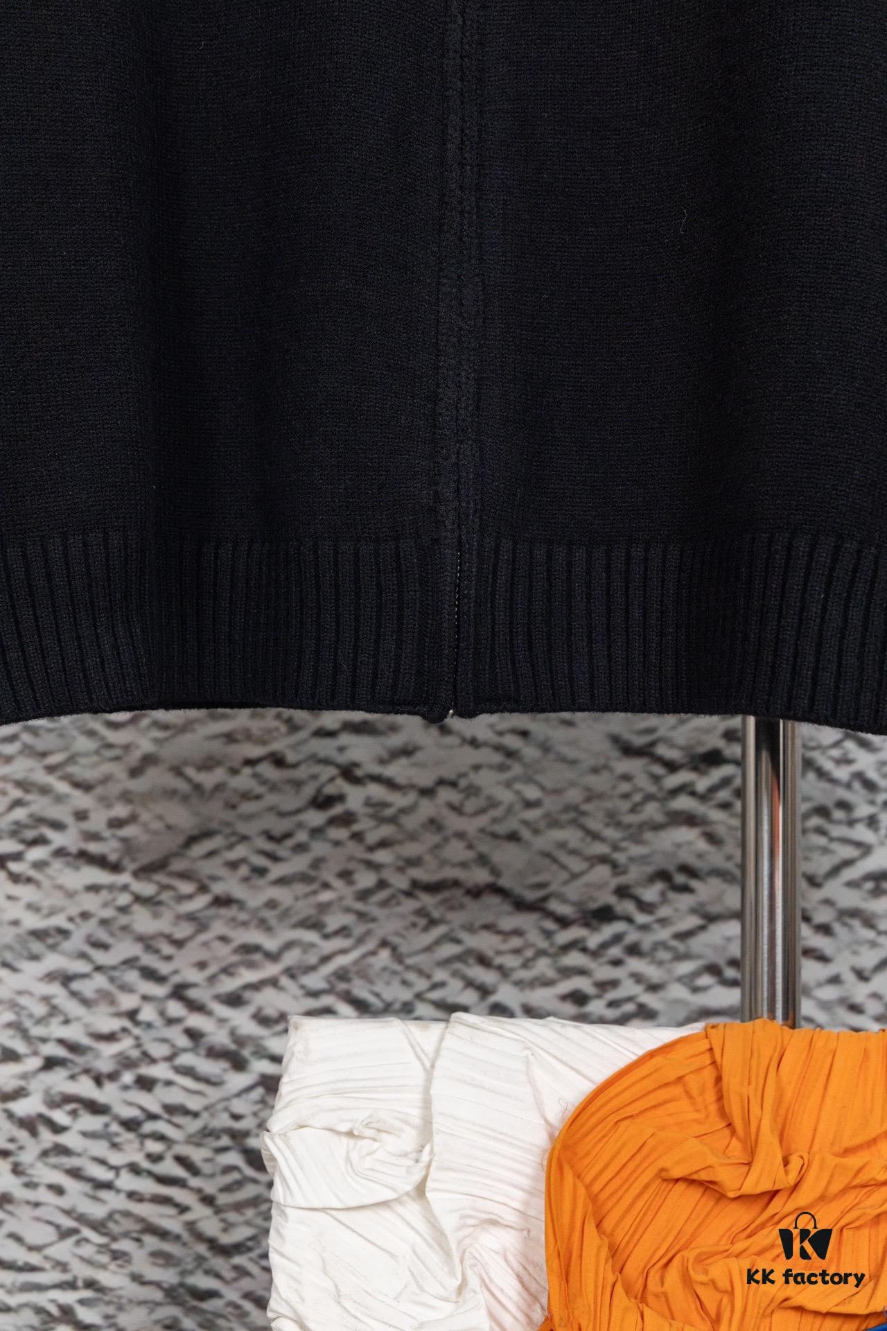 Prada Jacquard Letter Knit Sweater Coat Y077