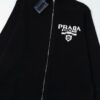 Prada Jacquard Letter Knit Sweater Coat Y077