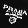 Prada Jacquard Letter Knit Sweater Coat Y077