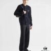 PRADA Wool Cardigan with Chunky Knit, Authentic Original Design