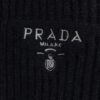 PRADA Wool Cardigan with Chunky Knit, Premium Craftsmanship, Embroidered Logo, Authentic Reproduction