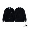 PRADA Wool Cardigan, Coarse Knit, Premium Craftsmanship, Imported Yarn with Soft Finish, Embroidered Chest Logo, Authentic Reproduction